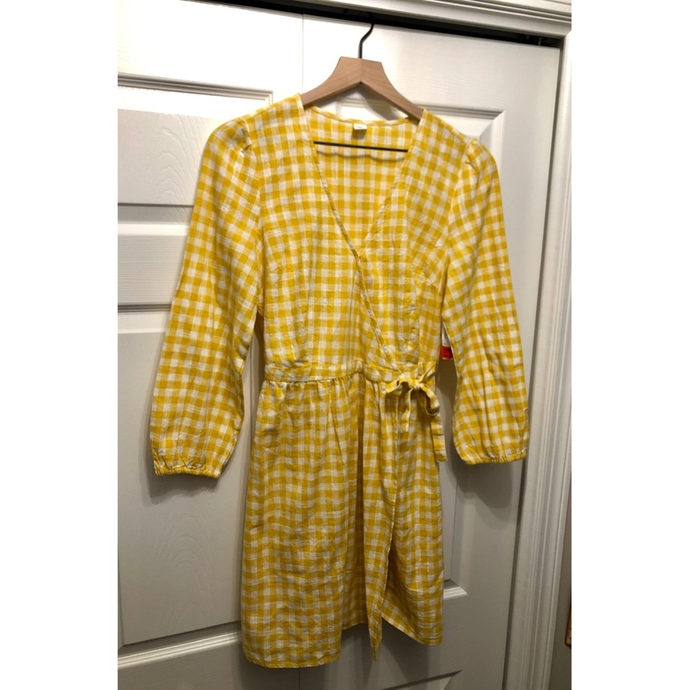 NEW Yellow Buffalo Plaid Dress